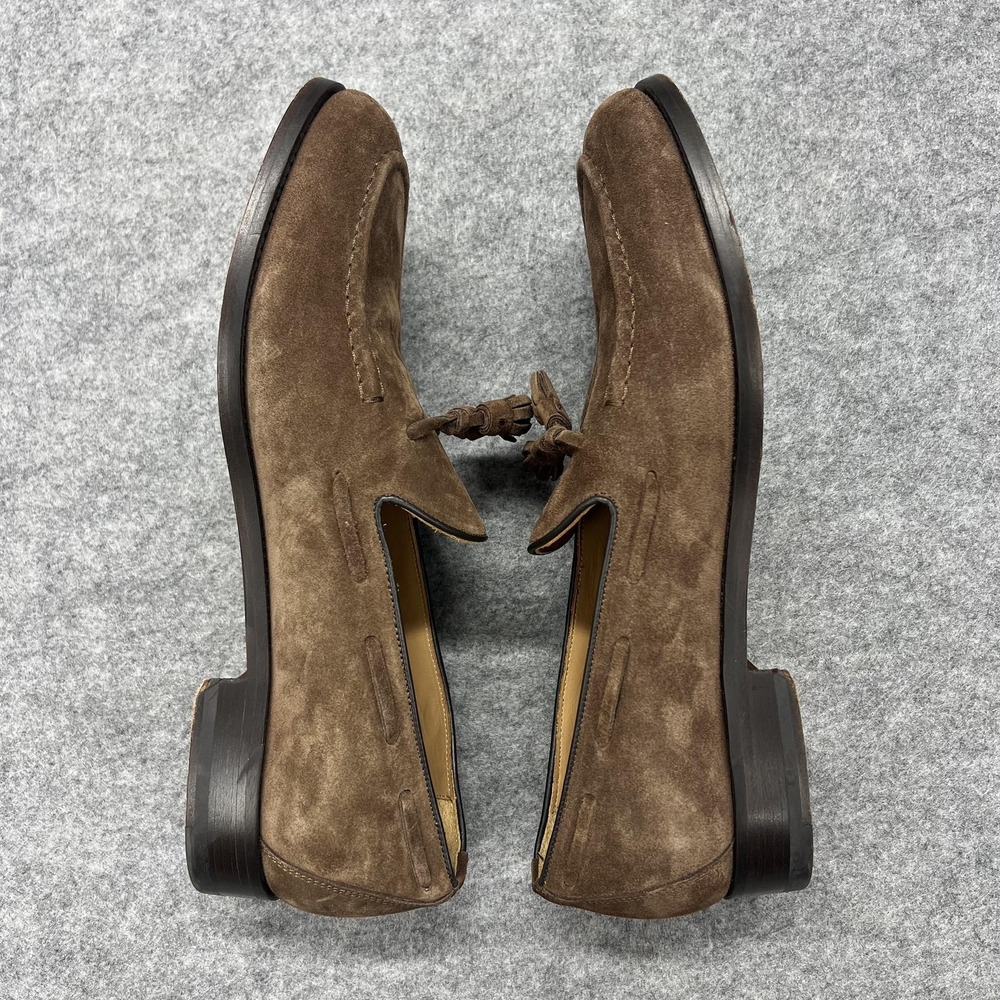 Suitsupply Shoes Mens Size 11 Brown Suede Tassel Loafers Leather Sole Italy - Picture 5 of 12